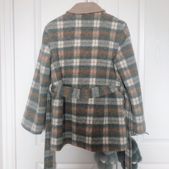 UO urban outfitters wool blend check short jacket - Picture 4 of 6